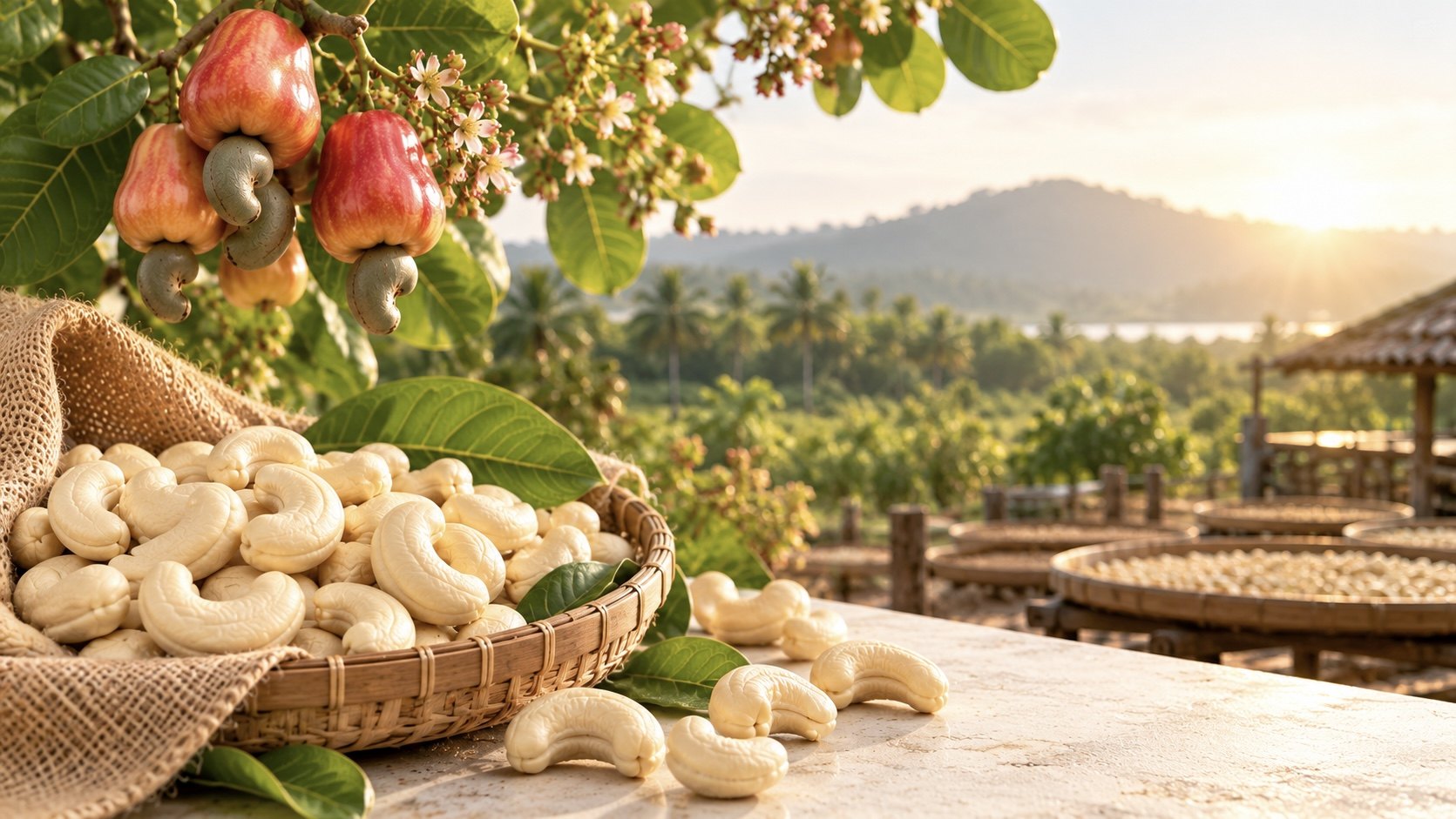 Cashew cultivation and harvest